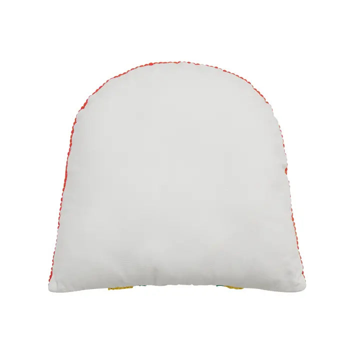 Shaped Rainbow Embroidered Pillow - Ampersand