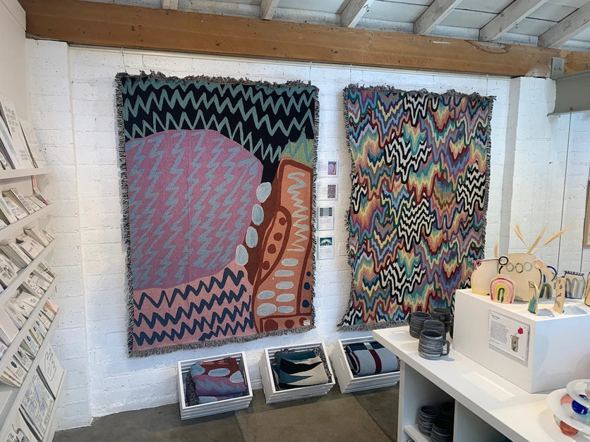 Woven Cotton Blanket // Slowdown Summer // Linda Geary